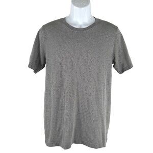 Lululemon Tee Shirt Mens Medium‎ Gray Printed Short Sleeve Crewneck TP-3477